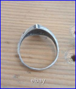 World War II. German silver ring. World War II