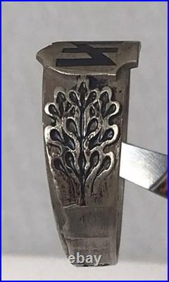 World War II. German silver ring. World War II