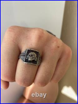 World War II. German silver ring. World War II