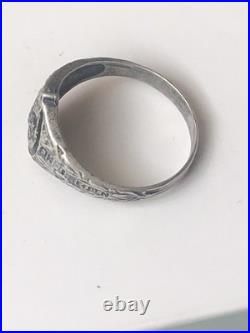 World War II. German silver ring. World War II