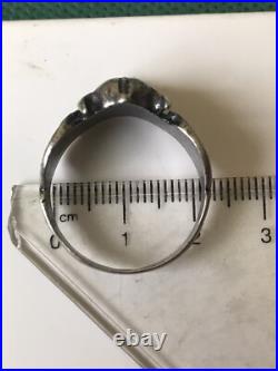 World War II. German silver ring. World War II