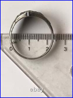 World War II. German silver ring. World War II