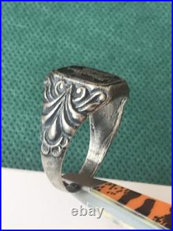World War II. German silver ring. World War II