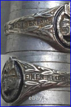 World War II. German silver ring. World War II