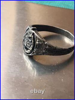 World War II. German silver ring. World War II