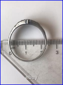 World War II. German silver ring. World War II