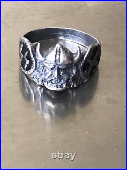 World War II. German silver ring. World War II