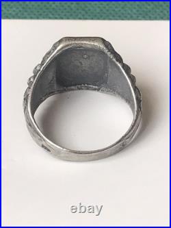 World War II. German silver ring. World War II