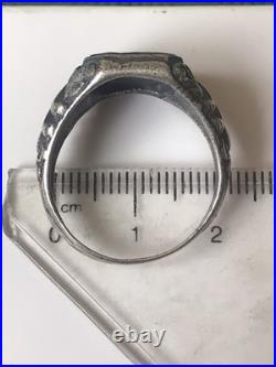 World War II. German silver ring. World War II