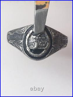 World War II. German silver ring. World War II
