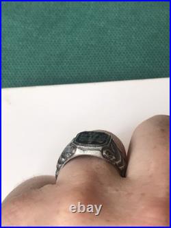 World War II. German silver ring. World War II