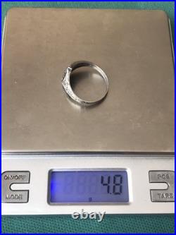 World War II. German silver ring. World War II