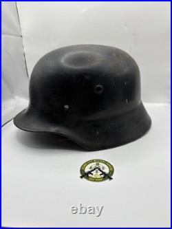 World War Two WW2 German Army M35 Stahlhelm with Liner 1937 Dated ORIGINAL