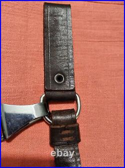 Ww2 3 Way Hanger For German Dagger Brown Leather