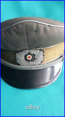 Ww2 Genuine Original German Wehrmacht Officers Cap