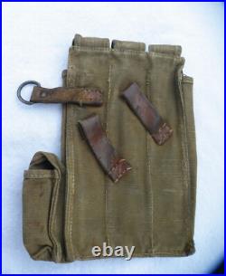 Ww2 German Army Dak Ammo Pouch Only Mp 40 Lt Green Tan Wehrmacht Orig Mp-38