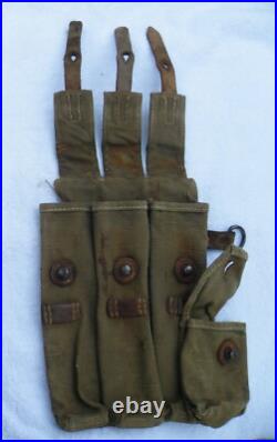 Ww2 German Army Dak Ammo Pouch Only Mp 40 Lt Green Tan Wehrmacht Orig Mp-38 Ww2 German Army Dak Ammo Pouch Only Mp 40 Lt Green Tan Wehrmacht Orig Mp-38