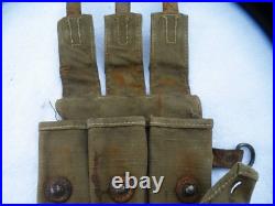 Ww2 German Army Dak Ammo Pouch Only Mp 40 Lt Green Tan Wehrmacht Orig Mp-38