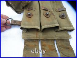 Ww2 German Army Dak Ammo Pouch Only Mp 40 Lt Green Tan Wehrmacht Orig Mp-38
