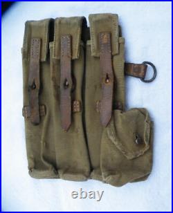 Ww2 German Army Dak Ammo Pouch Only Mp 40 Lt Green Tan Wehrmacht Orig Mp-38