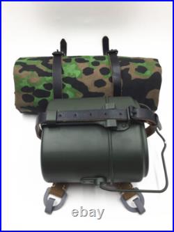 Ww2 German Army Field Load Bearing Suspender A-frame Canteen Plane Tree No3 Camo