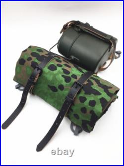 Ww2 German Army Field Load Bearing Suspender A-frame Canteen Plane Tree No3 Camo