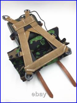 Ww2 German Army Field Load Bearing Suspender A-frame Canteen Plane Tree No3 Camo Ww2 German Army Field Load Bearing Suspender A-frame Canteen Plane Tree No3 Camo
