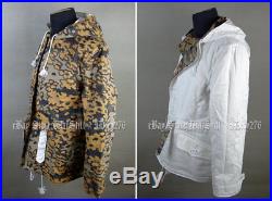 Ww2 German Autumn Oak Leaf Winter Reversible Parka Uniform Jacket Coat Size S