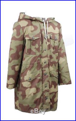 Ww2 German Elite Army Italian Camo Fur-lined Winter Parka Coat Size L