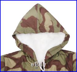 Ww2 German Elite Army Italian Camo Fur-lined Winter Parka Coat Size XXL