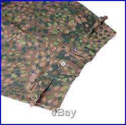 Ww2 German Elite Dot44 Peas Camo Linen M43 Field Coat Tunic & Trousers Set, L