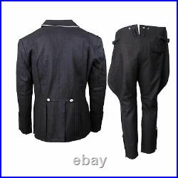 Ww2 German Elite M32 Black Wool Tunic & Breeches Size L