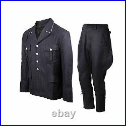 Ww2 German Elite M32 Black Wool Tunic & Breeches Size S
