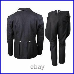 Ww2 German Elite M32 Black Wool Tunic & Breeches Size S