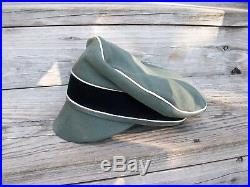 Ww2 German Elite Officer Crusher Old Style With Cloth Visor! #40