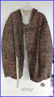 Ww2 German Elite Vintage Oak Leaf Camo Winter Reversible Parka Wwii