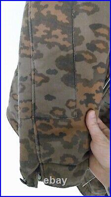 Ww2 German Elite Vintage Oak Leaf Camo Winter Reversible Parka Wwii