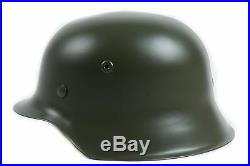 Ww2 German Elite Wh Army M1942 M42 Steel Helmet Green -35360