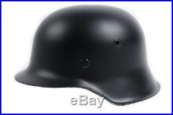 Ww2 German Elite Wh Army M42 M1942 Steel Helmet Black -35359