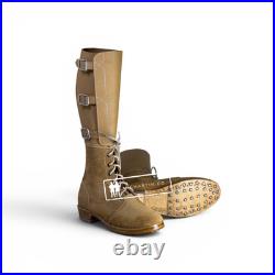 Ww2 German M33 Reichswehr Em/nco Jackboots Leather Marschstiefel Repro All Sizes