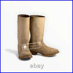 Ww2 German M39 Jackboots Natural Leather Marschstiefel Military Repro -all Sizes