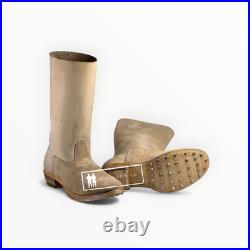 Ww2 German M39 Jackboots Natural Leather Marschstiefel Military Repro -all Sizes