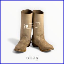 Ww2 German M39 Jackboots Natural Leather Marschstiefel Military Repro -all Sizes