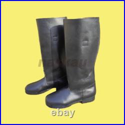Ww2 German M39 Marching Jack Boot Black Leather Hobnails Boots, All Size Avail
