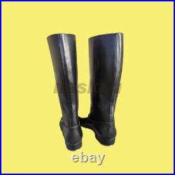 Ww2 German M39 Marching Jack Boot Black Leather Hobnails Boots, All Size Avail