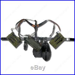 Ww2 German P38/p40 Canvas Bag Equipment Combination Solider Belt And Y Straps