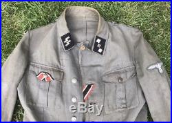 Ww2 German SS Hbt Tunic Uniform Insignia Patch