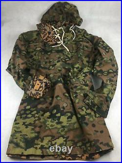 Ww2 German Spring And Autumn Oak Camo Reversible Mountain Anorak Smock Coat, M