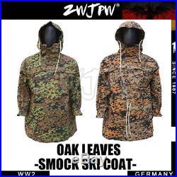 Ww2 German Spring And Autumn Oak Camo Reversible Mountain Anorak Smock Coat XXL