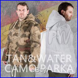 Ww2 German Tan&water Camo And White Winter Reversible Parka Warm Hooded XXXL